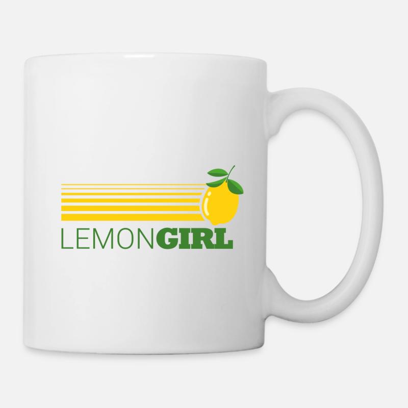 lemon girl - citron - Mug blanc - blanc