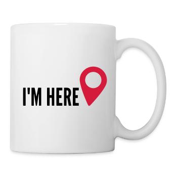 I'm HERE, Location, My Location, I'm here - Mug - white - Right