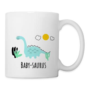 Baby Saurus - Geschenkidee - Tasse - Weiß - Rechts
