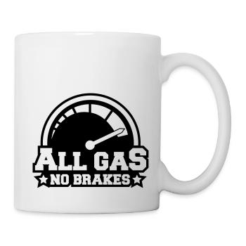 all_gas_no_brakes_c1 - Mug blanc - blanc - Droite