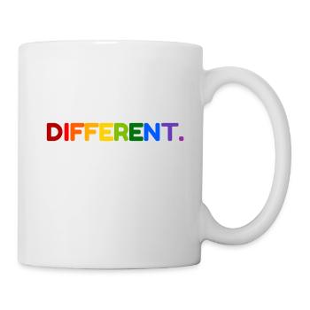Different LGBT Rainbow Gay Pride - Mug - white - Right