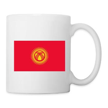 Kirgisistan-Flagge - Tasse - Weiß - Rechts