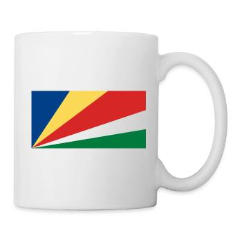 Seychellen Flagge - Tasse - Weiß - Rechts