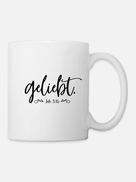 geliebt - Tasse - Weiß