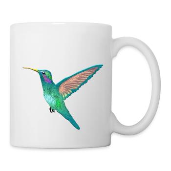 Kolibri Kleinster Vogel der Welt Bienenelfe Nektar - Tasse - Weiß - Rechts