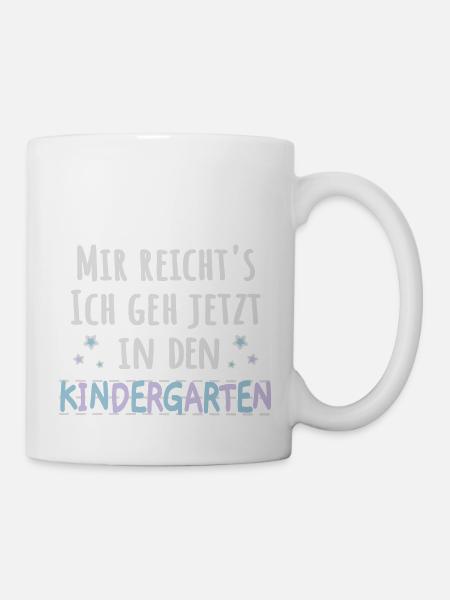 Kindergartenkind - mir reichts Kindergarten - Tasse - Weiß