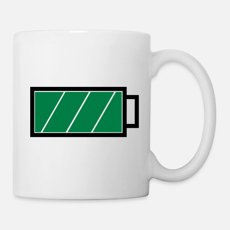 Akku voll - Tasse - Weiß