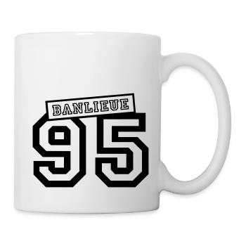banlieue 95 - Mug blanc - blanc - Droite