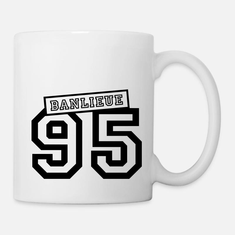 banlieue 95 - Mug blanc - blanc