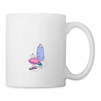 Nähen - Tasse - Weiß - Rechts