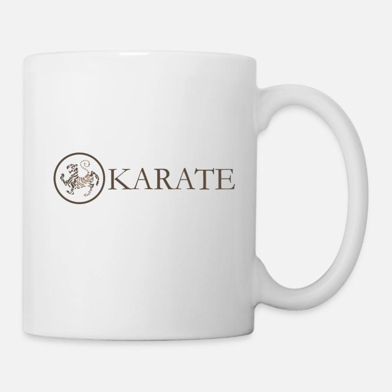 Karate-Karate-Logo - Tasse - Weiß