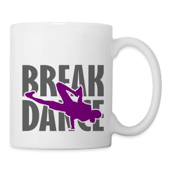 Breakdance Breakdancer Breakdancing Streetdance - Tasse - Weiß - Rechts