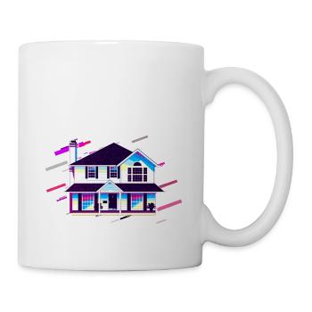 House Residence 80's Retro Purple - Mug - white - Right