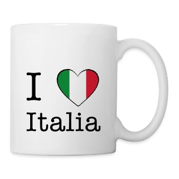 Ich liebe Italien - Tasse - Weiß - Rechts