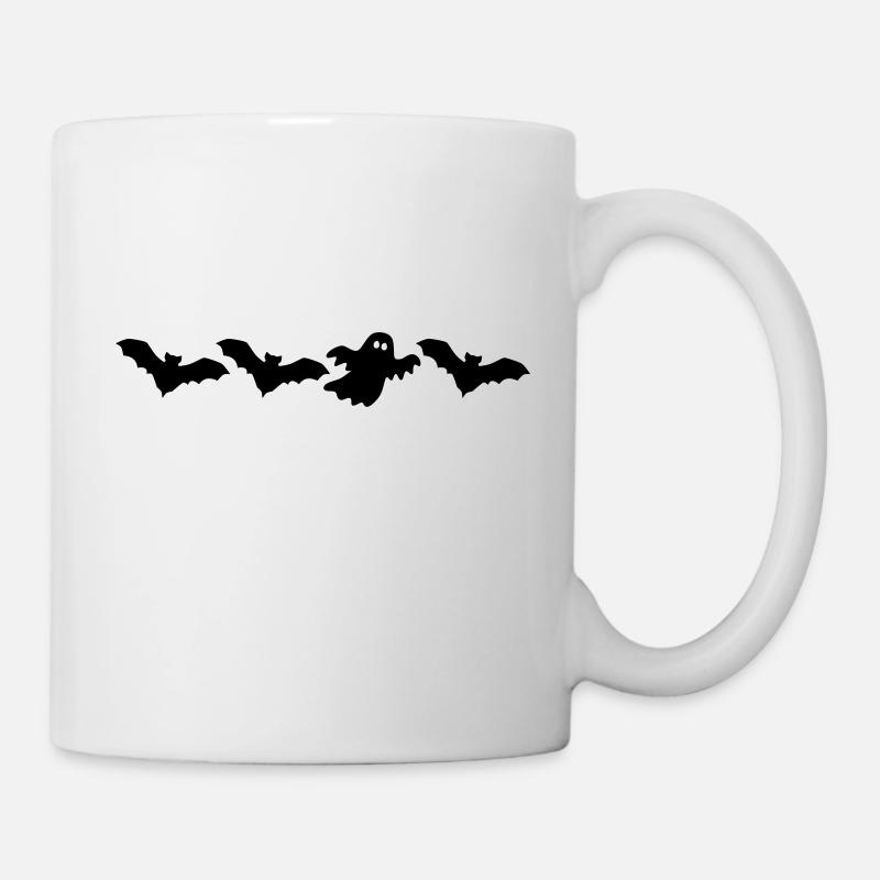 Fledermäuse Gespenst Halloween - Tasse - Weiß