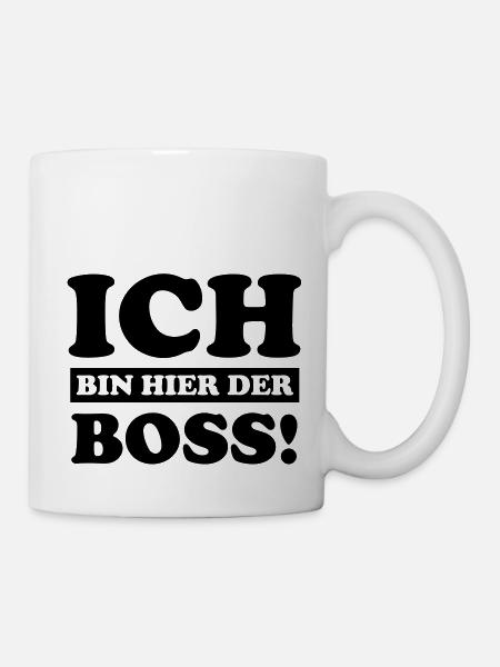 ich_bin_hier_der_boss - Mug blanc - blanc