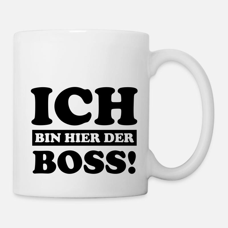 ich_bin_hier_der_boss - Mug blanc - blanc