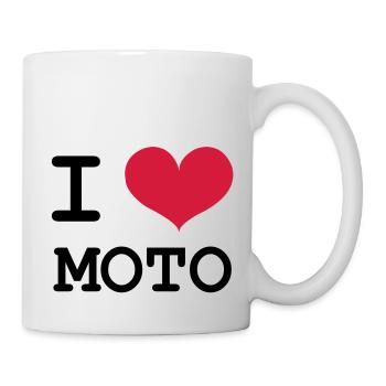 Ich liebe Motorräder! - Tasse - Weiß - Rechts