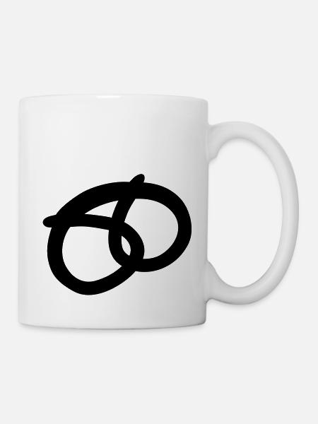 brezel__f1 - Tasse - Weiß