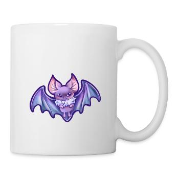 kleine Fledermaus Tobi - Tasse - Weiß - Rechts