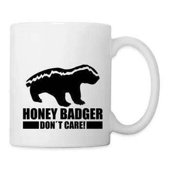 honey_badger_dont_care_rp1 - Mug blanc - blanc - Droite