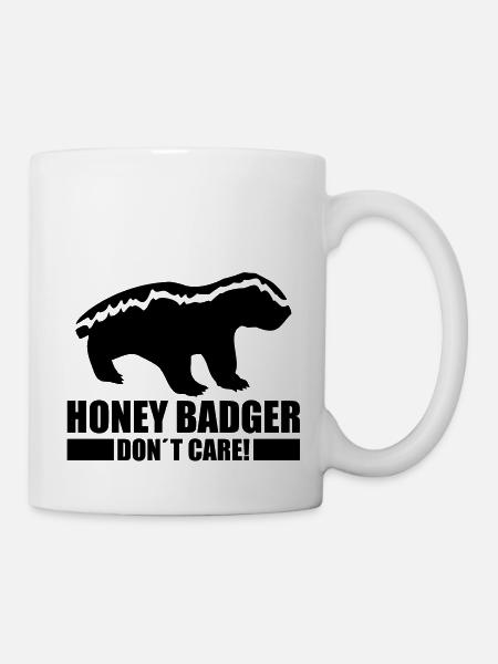 honey_badger_dont_care_rp1 - Tasse - Weiß