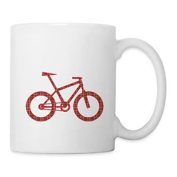 Mountainbike - Tasse - Weiß - Rechts