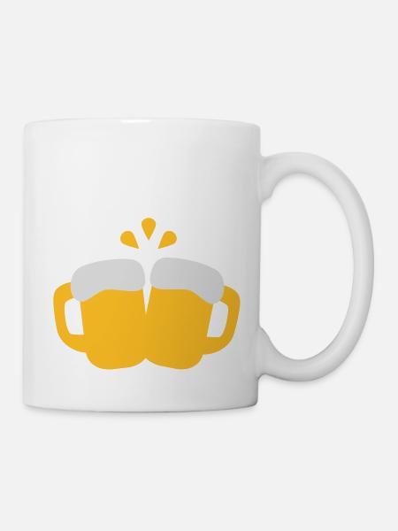 Bier - Tasse - Weiß