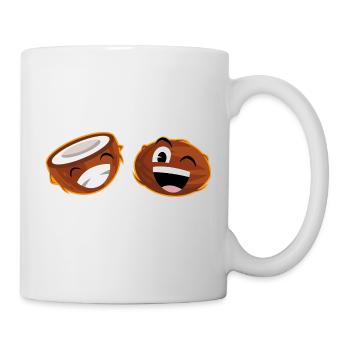 Laughing coconuts - Mug - white - Right