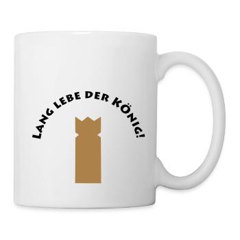 Lang lebe der König_by Lola - Tasse - Weiß - Rechts