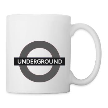 Underground Schild - Tasse - Weiß - Rechts