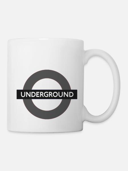 Underground Schild - Tasse - Weiß