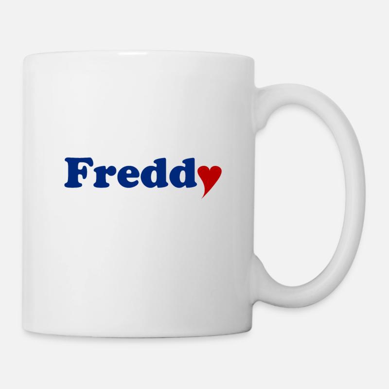 Freddy mit Herz - Tasse - Weiß