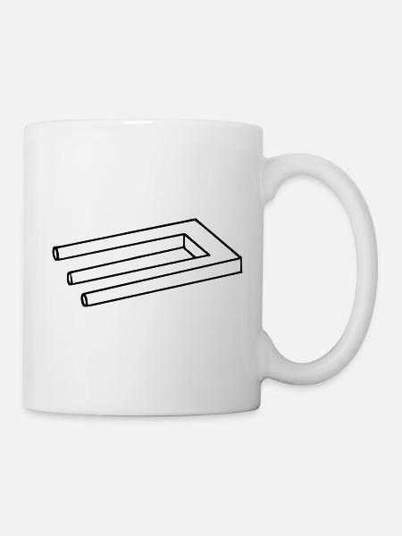 Illusion optical illusion hallucination spell - Mug - white
