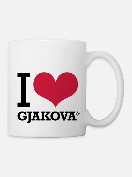 I LOVE GJAKOVA - Mug - white