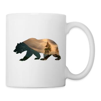 Bear Forest Nature - Gift - Mug - white - Right