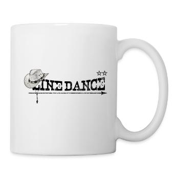 Danse de ligne - Mug blanc - blanc - Droite