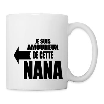 je suis amoureux de cette nana - Mug blanc - blanc - Droite