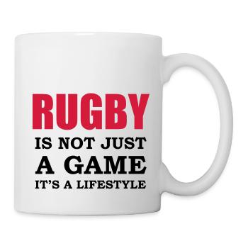 rugby style - Mug - white - Right