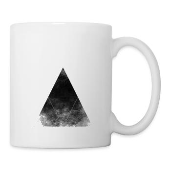 Dreieck+TRIANGLE+HIPSTER+MOUSTACHE+GEEK+SWAG STYLE - Tasse - Weiß - Rechts