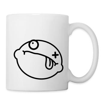Dead Lemon Smiley - Mug blanc - blanc - Droite