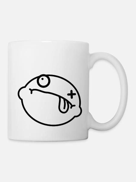 Dead Lemon Smiley - Tasse - Weiß