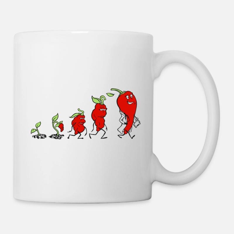 Évolution du piment - Mug blanc - blanc