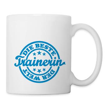 Meilleur entraîneur (timbre) - Mug blanc - blanc - Droite
