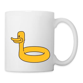 Duck Swimming Ring - Mug blanc - blanc - Droite
