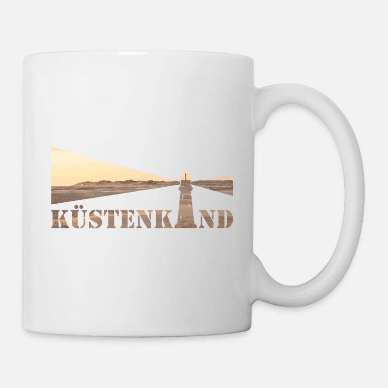 Küstenkind Leuchtturm - Tasse - Weiß