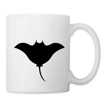 Mantarochen symbol tattoo pacific tribal - Tasse - Weiß - Rechts