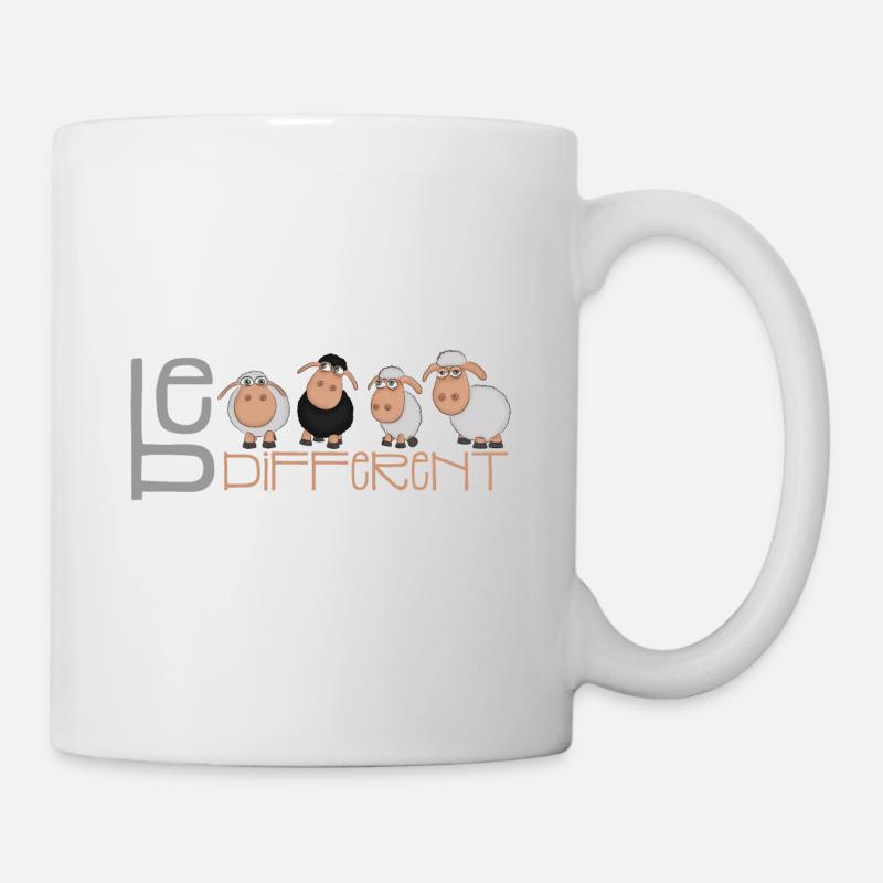 Little Be Different Sheep - Unique et différent - Mug blanc - blanc