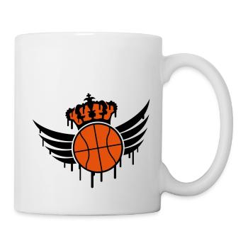 Basketball Blazon Logo Graffiti - Tasse - Weiß - Rechts