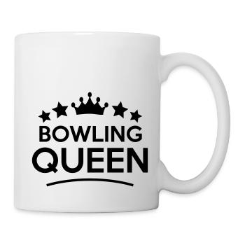 bowling queen stars - Tasse - Weiß - Rechts